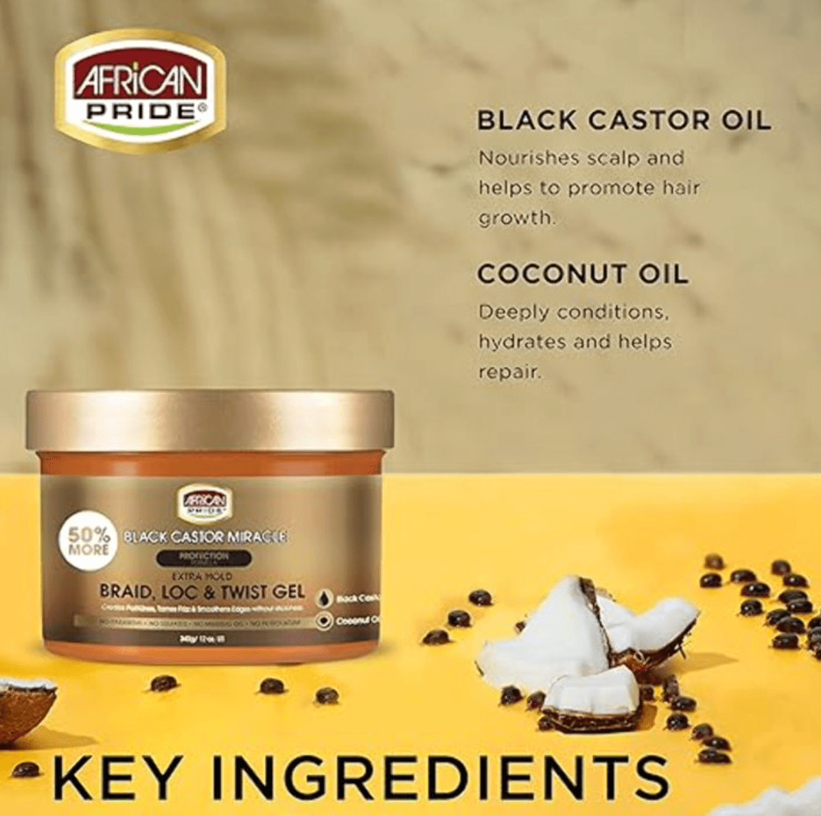 African Pride Braid Loc Twist Gel - Extra Hold 12oz - Beauty Exchange Beauty Supply