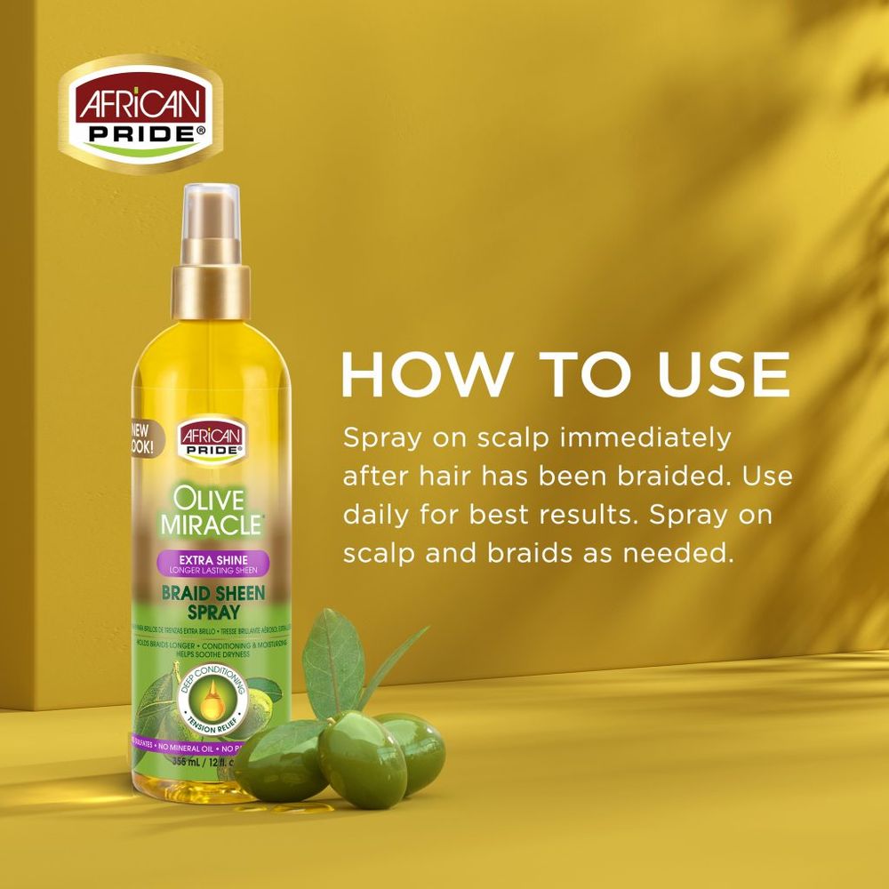 African Pride - Braid Sheen Spray Duo 12oz - Beauty Exchange Beauty Supply