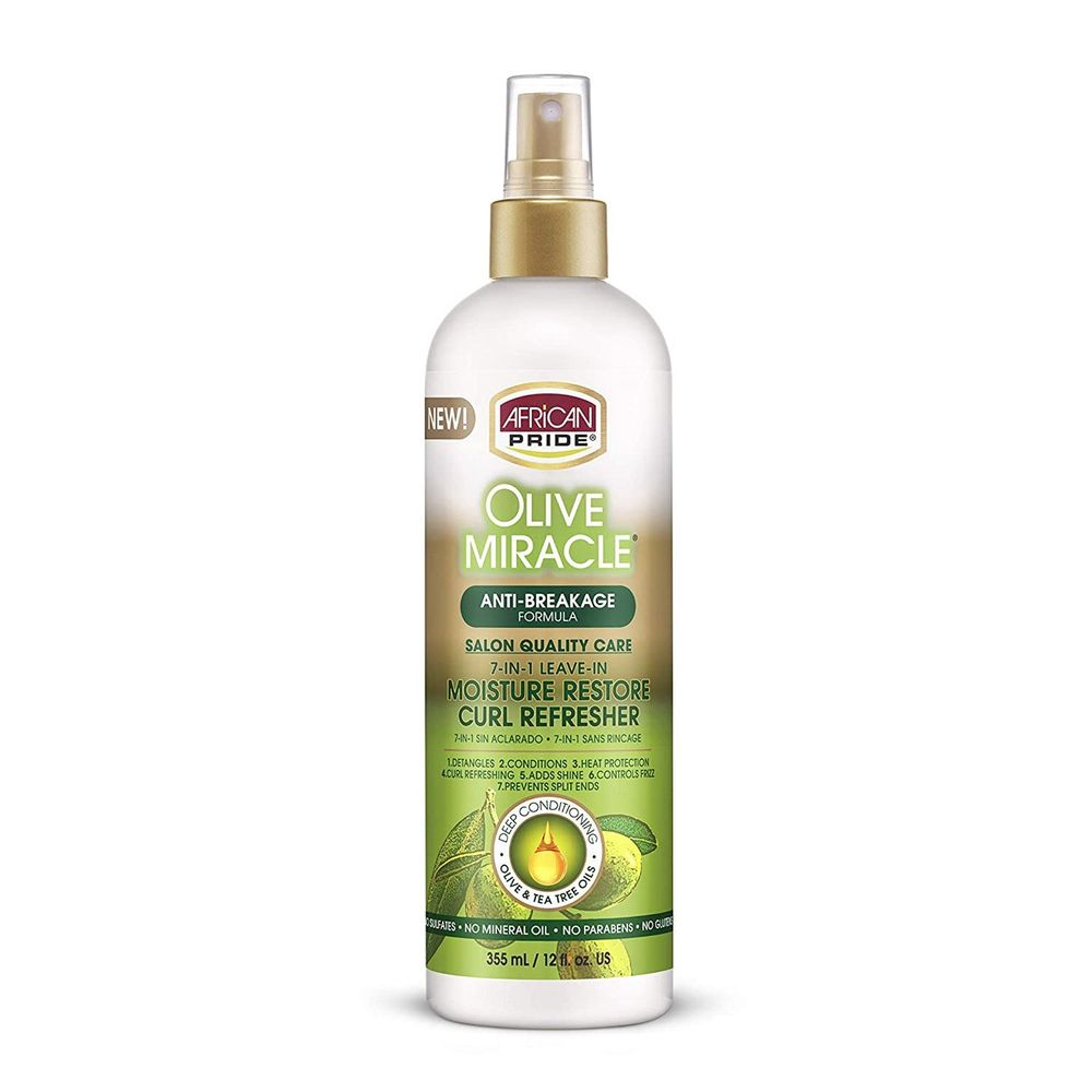 African Pride Olive Miracle 7 - IN - 1 Leave - In Curl Refresher - Beauty Exchange Beauty Supply