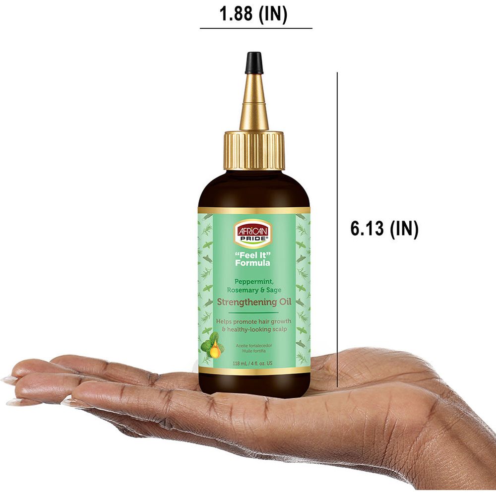 African Pride FEEL IT Formula Strengthening Oil – 4 oz