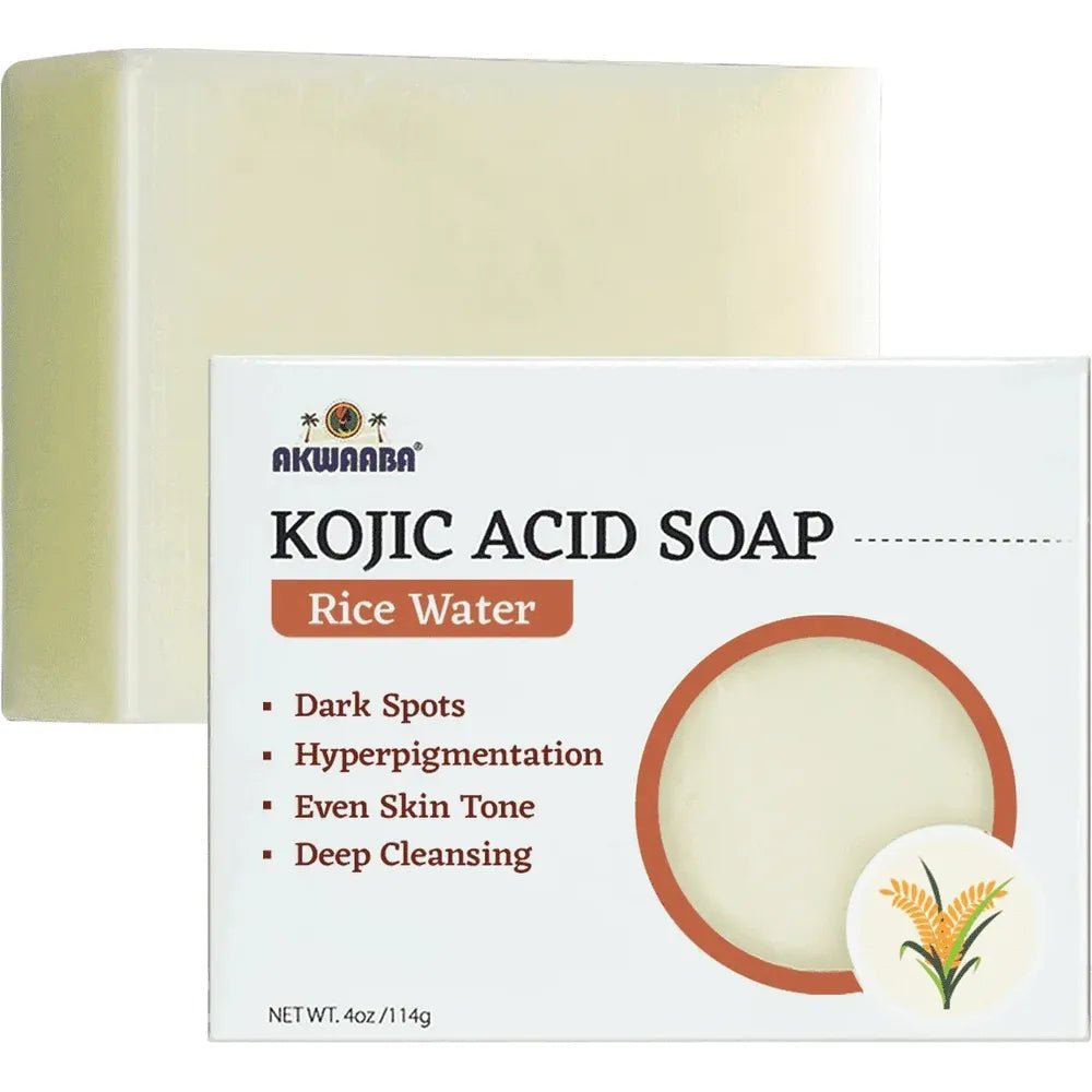 Akwaaba Kojic Acid Soap Bar – (5 Variants) - Brightening Herbal Blend – Carrot, Papaya, Lemon, Turmeric, Rice Water - Beauty Exchange Beauty Supply