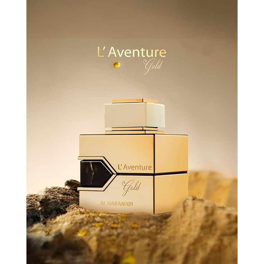 Al Haramain L'Aventure Gold Eau De Parfum – 3.4oz - Beauty Exchange Beauty Supply
