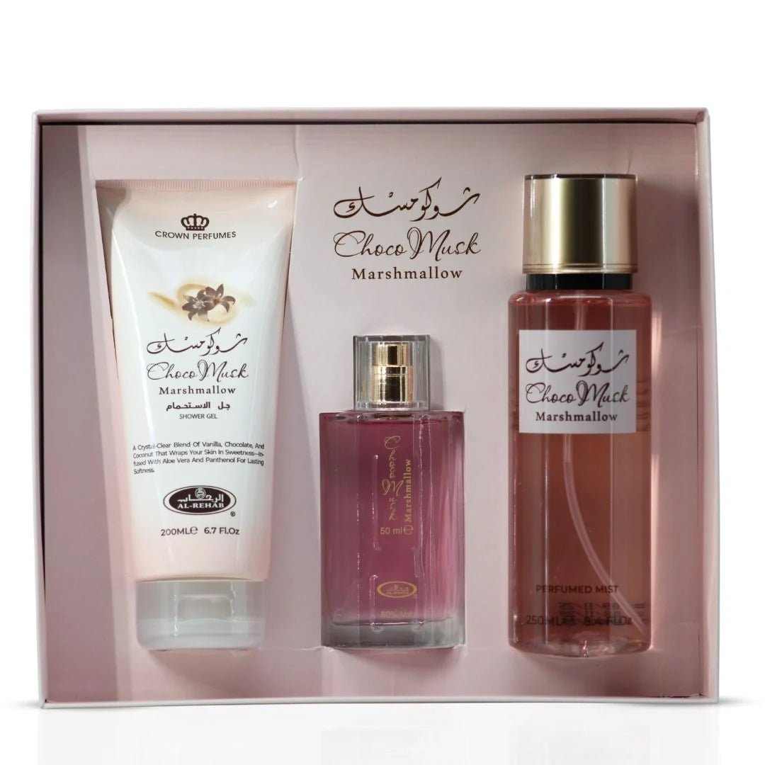 Al Rehab Choco Musk 3 - Piece Perfume Gift Set - Beauty Exchange Beauty Supply