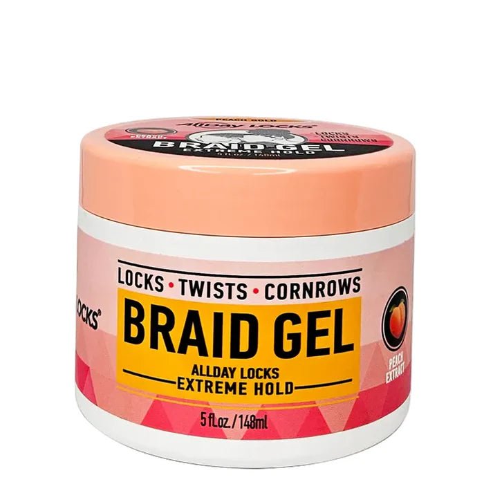 All Day Locks Braid Gel Peach Gold - 5oz - Beauty Exchange Beauty Supply