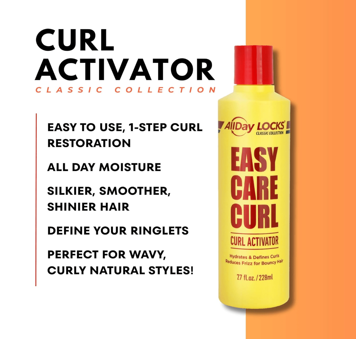 AllDay Locks Classic Easy Care Curl Activator – 7.7oz - Beauty Exchange Beauty Supply