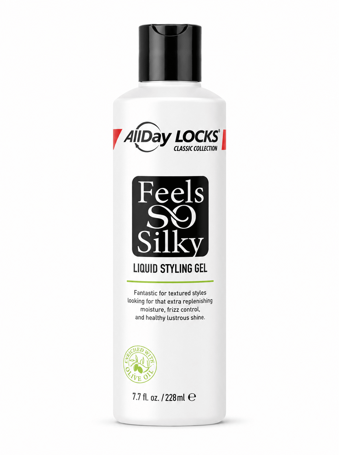 AllDay Locks Feel So Silky Liquid Styling Gel – 7.7oz - Beauty Exchange Beauty Supply