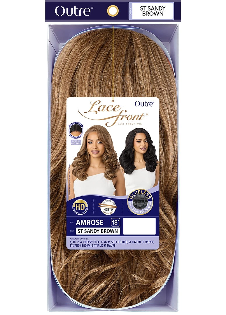 Outre Lace Frontal HD Sythetic Lace Front Wig - Amrose