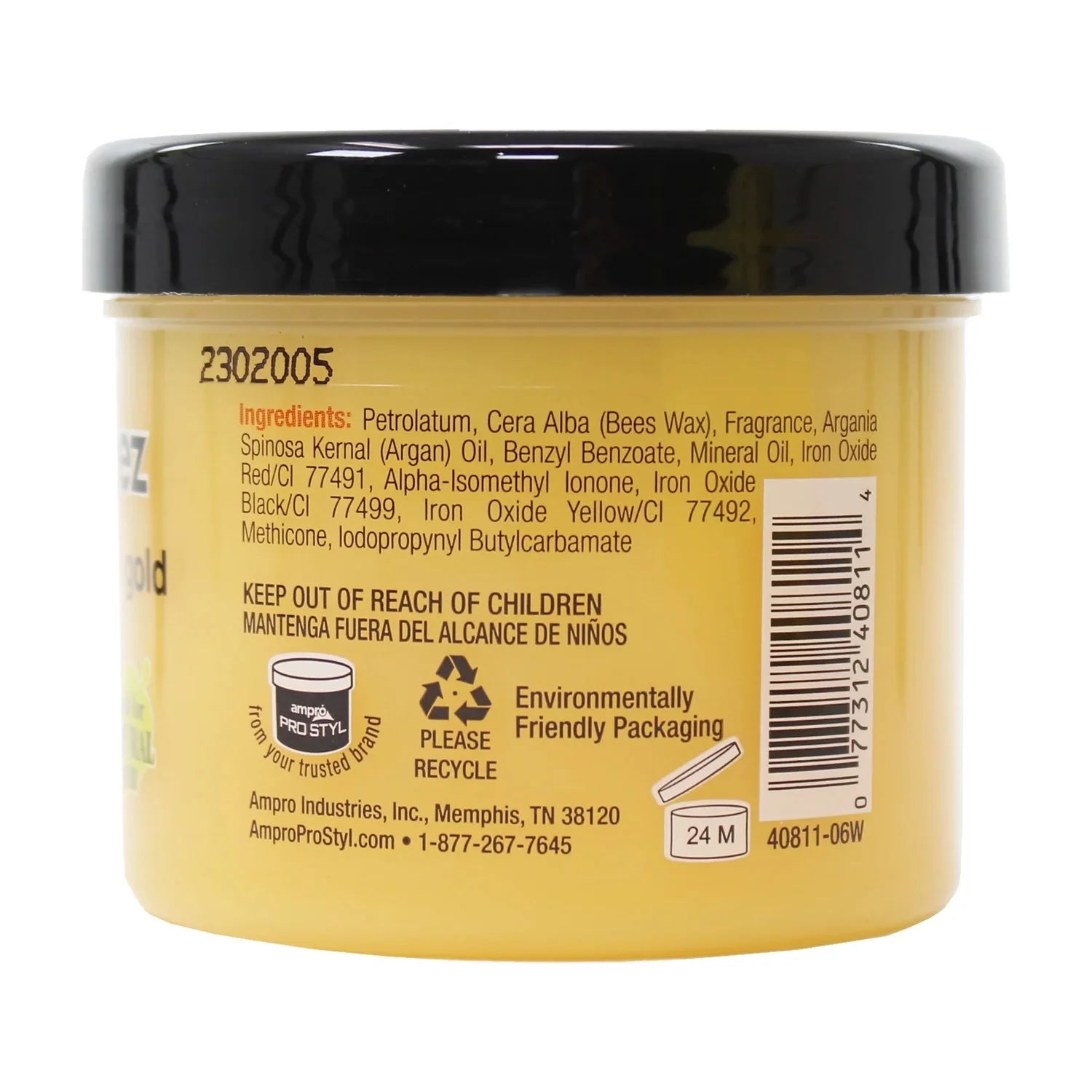 AmPro Honey Beez Wax – Gold & Black – 4 oz - Beauty Exchange Beauty Supply