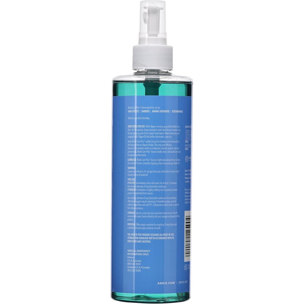 Andis Blade Care Plus – 7 - in - 1 Clipper Blade Spray 16 oz - Beauty Exchange Beauty Supply