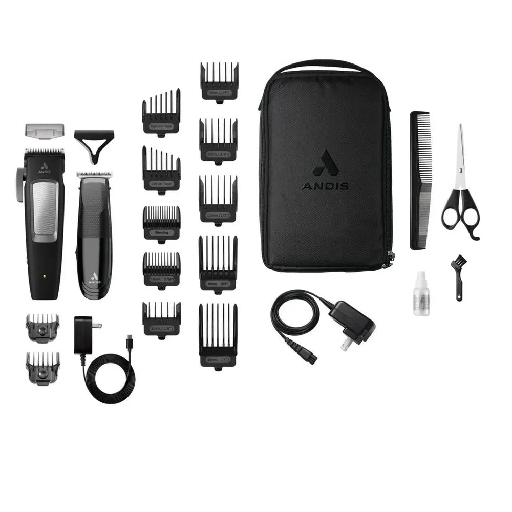 Andis InCred Cordless Combo – 23 - Piece Clipper & Trimmer Set - Beauty Exchange Beauty Supply