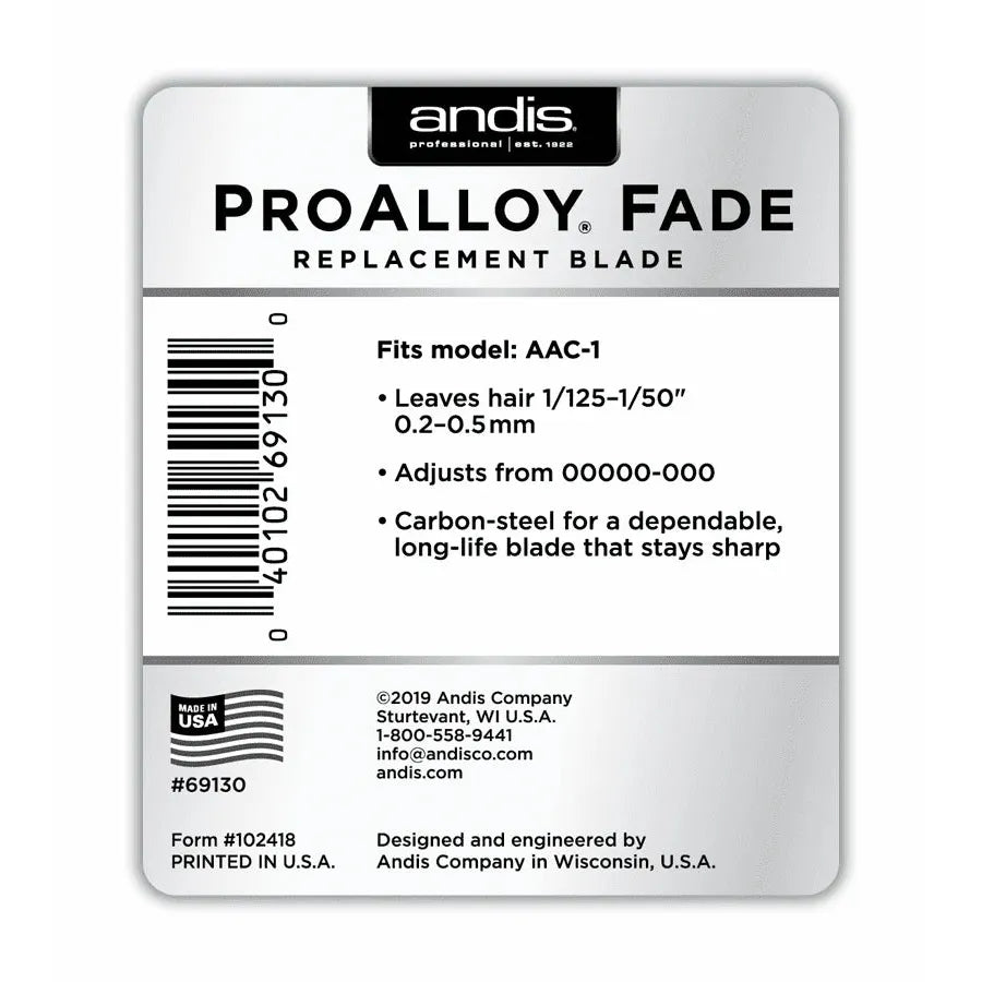 Andis Pro Alloy – Fade Replacement Blade - Beauty Exchange Beauty Supply