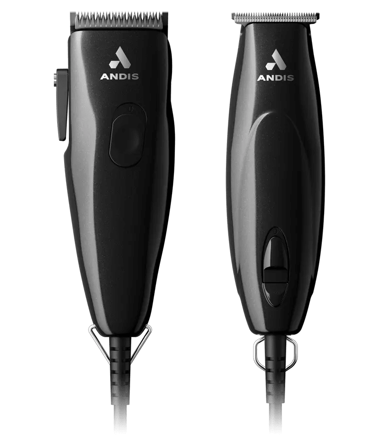 Andis Professional Pivot Clipper and Trimmer Combo - Black - Beauty Exchange Beauty Supply