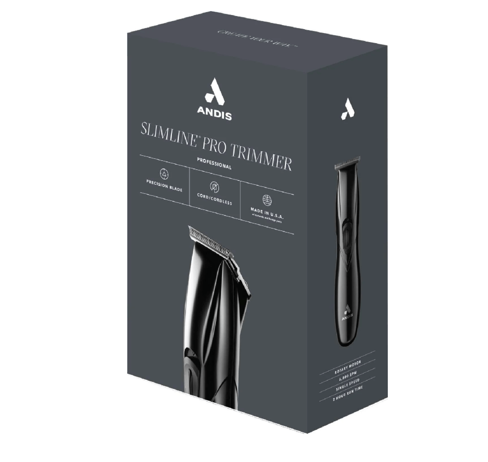 Andis Slimline Pro Li Trimmer Black Precision - Beauty Exchange Beauty Supply