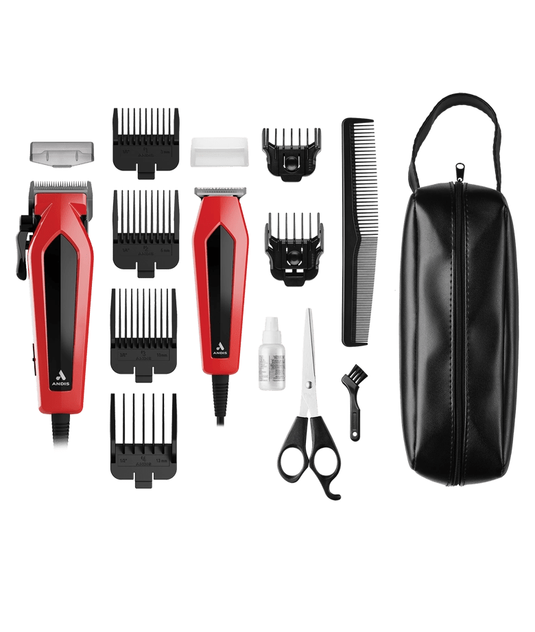 Andis Ultra Clip & Trim Combo Kit - Red - Beauty Exchange Beauty Supply