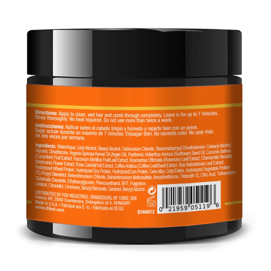 Difeel Argan Hydrating Hair Mask – 12 oz