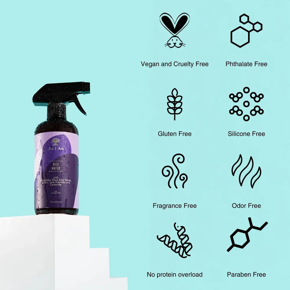As I Am Rice Water Hair Spray – 16 fl oz - Beauty Exchange Beauty Supply