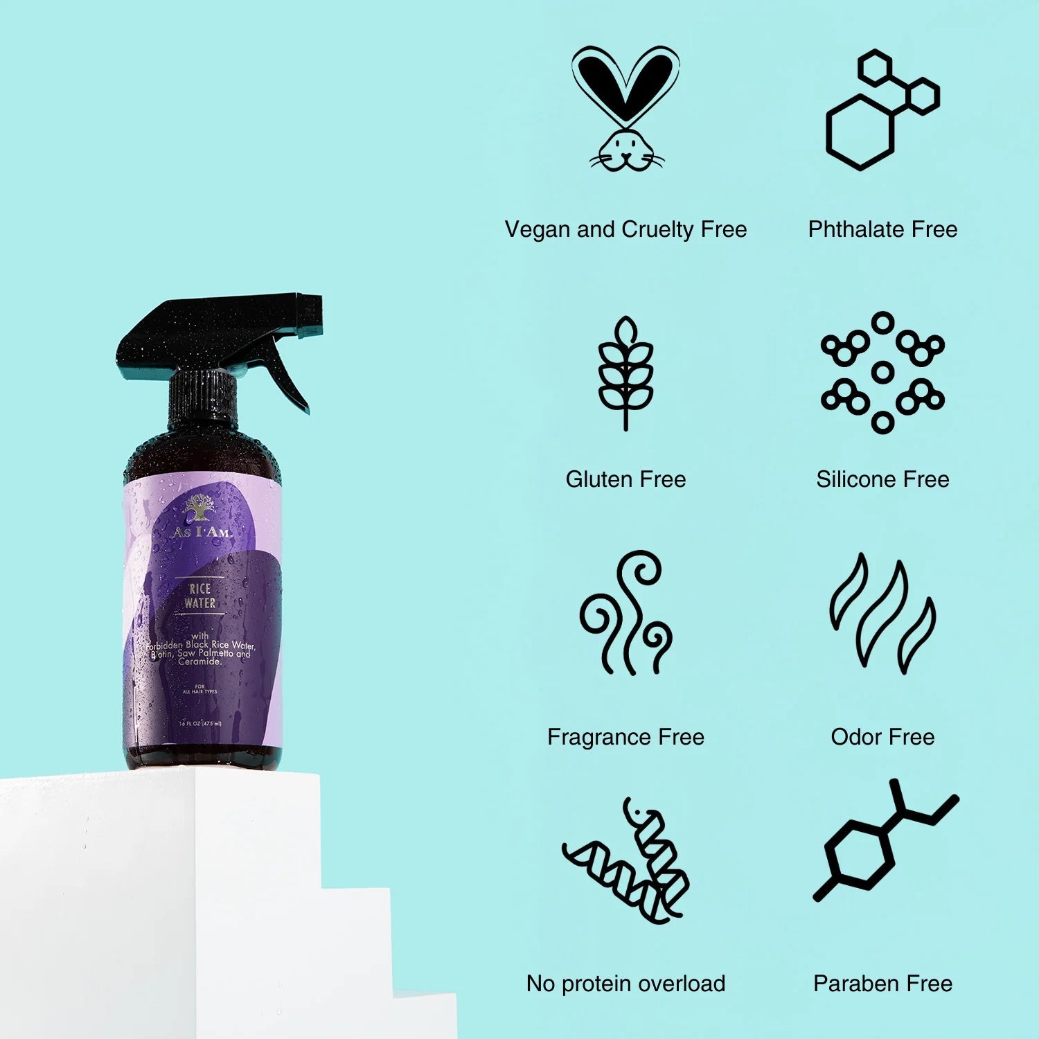 As I Am Rice Water Hair Spray – 16 fl oz - Beauty Exchange Beauty Supply