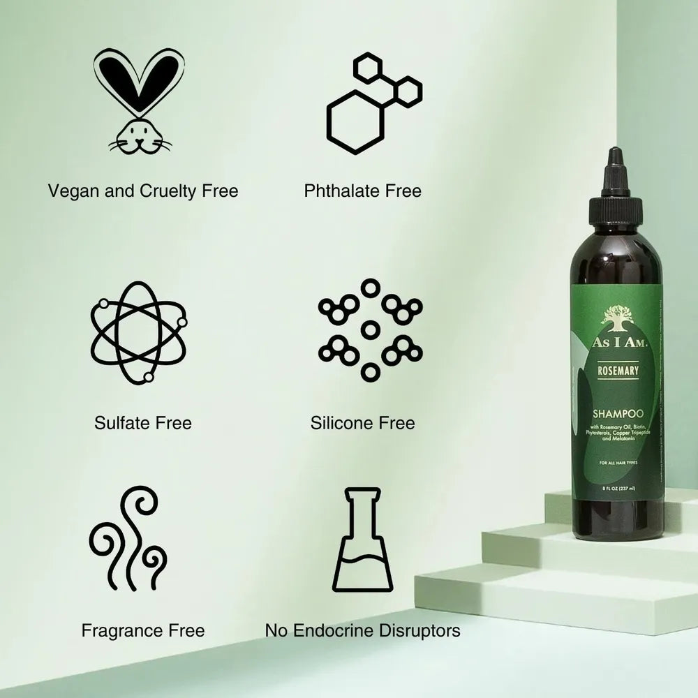 As I Am Rosemary Shampoo & Conditioner – 8 fl oz - Beauty Exchange Beauty Supply