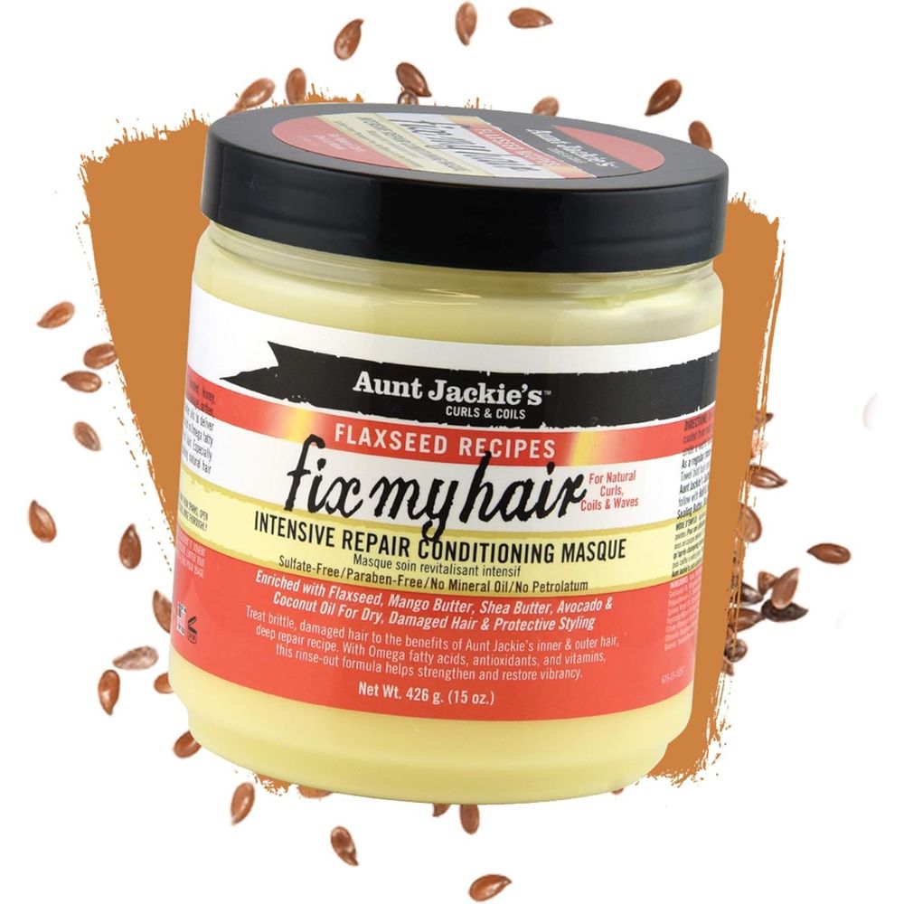Aunt Jackie’s Fix My Hair Intensive Repair Conditioning Masque – 15 oz | Strength & Moisture Therapy for Damaged Hair - Beauty Exchange Beauty Supply