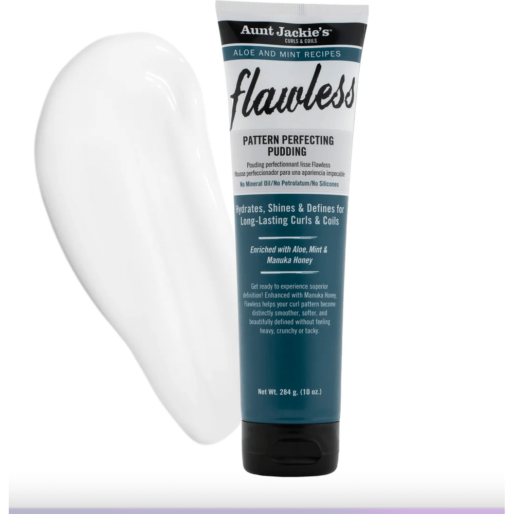 Aunt Jackie's Flawless Pattern Perfecting Pudding – 10 oz | Hydrating Curl Definer with Aloe & Mint - Beauty Exchange Beauty Supply
