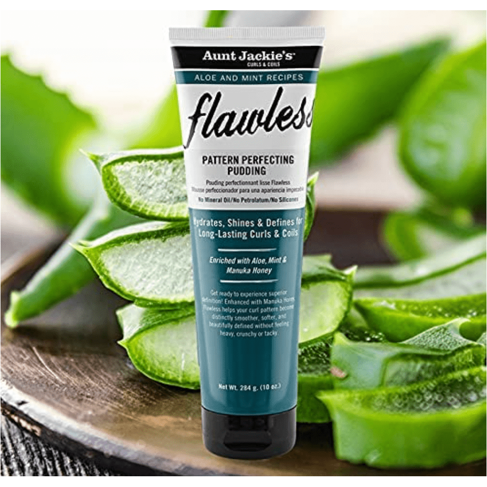 Aunt Jackie's Flawless Pattern Perfecting Pudding – 10 oz | Hydrating Curl Definer with Aloe & Mint - Beauty Exchange Beauty Supply