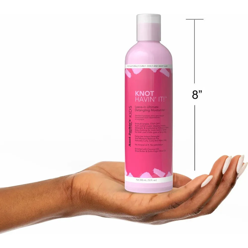 Aunt Jackie’s Girls Knot Havin’ It! Leave - In Ultimate Detangling Moisturizer | Tames Tangles & Softens Curls – 12oz - Beauty Exchange Beauty Supply