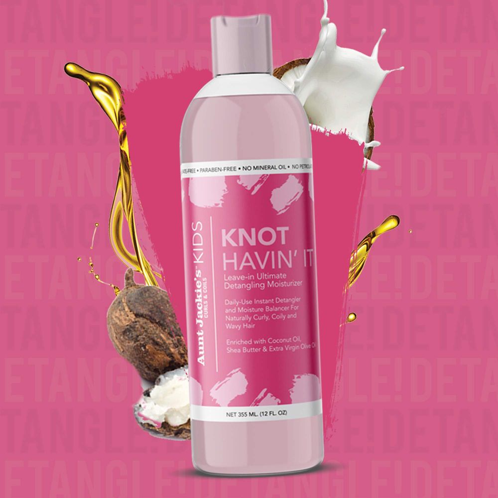 Aunt Jackie’s Girls Knot Havin’ It! Leave - In Ultimate Detangling Moisturizer | Tames Tangles & Softens Curls – 12oz - Beauty Exchange Beauty Supply