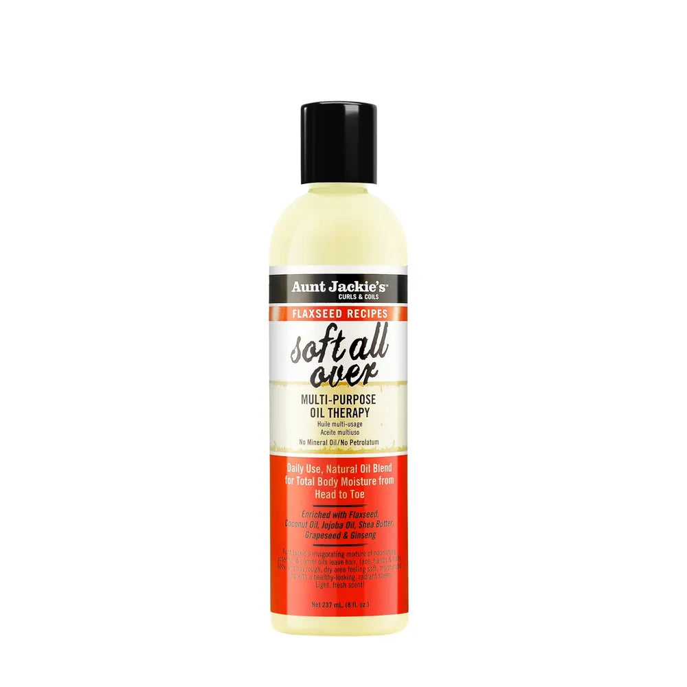 Aunt Jackie's Soft All Over Multi - Purpose Oil – 8 fl oz - Beauty Exchange Beauty Supply