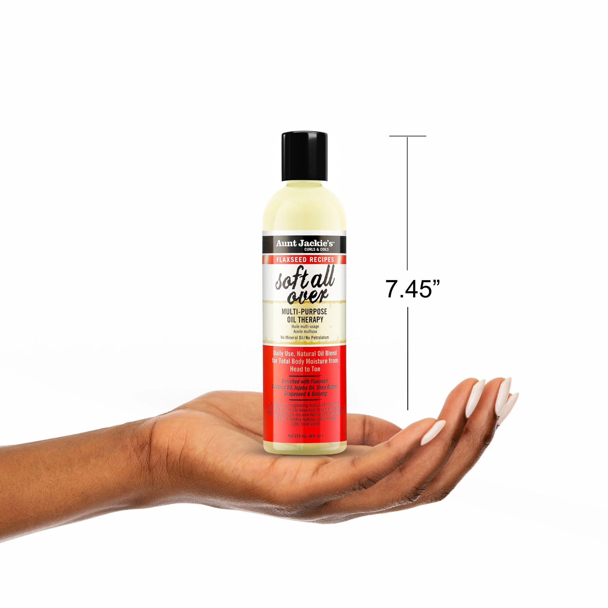 Aunt Jackie's Soft All Over Multi - Purpose Oil – 8 fl oz - Beauty Exchange Beauty Supply