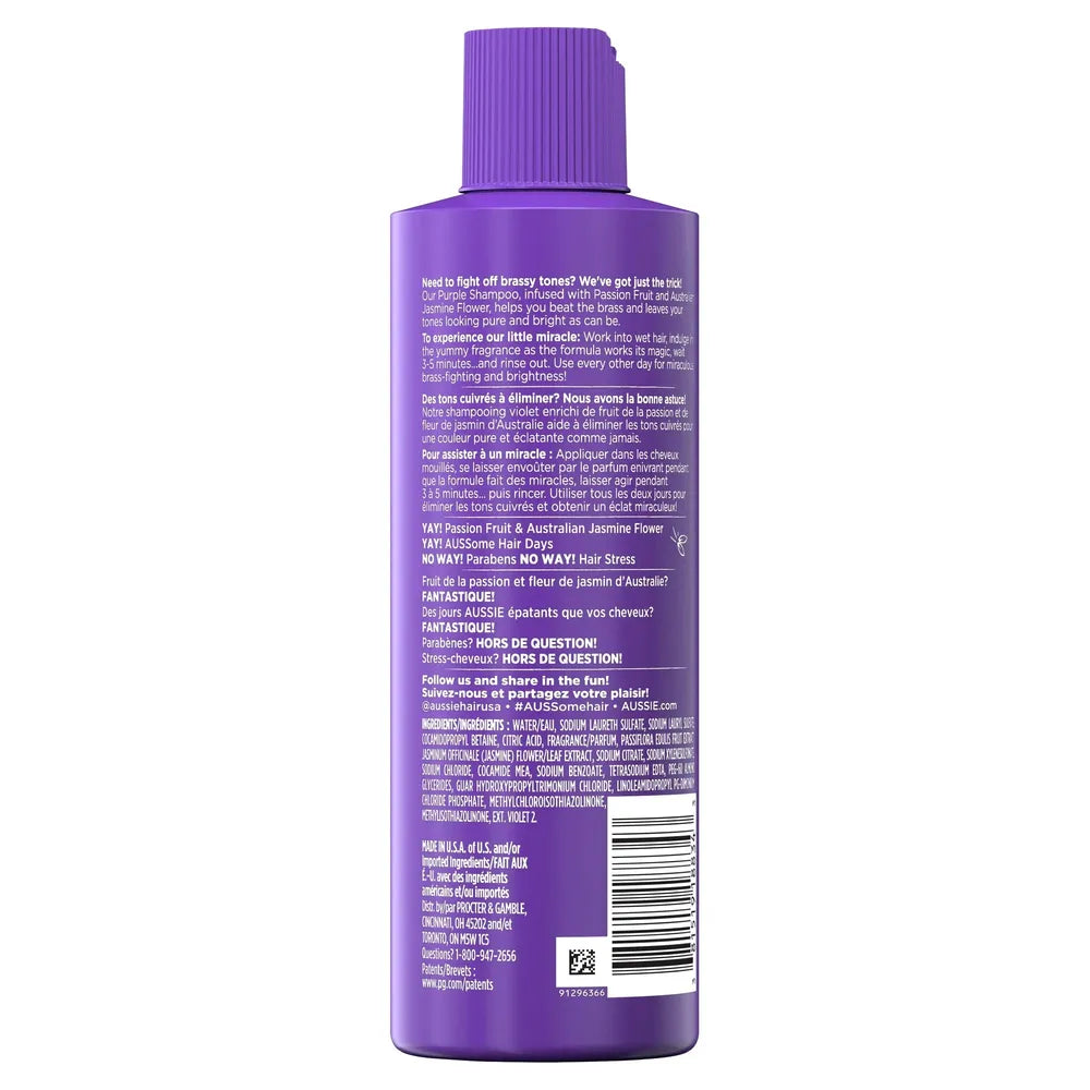 Aussie Beat the Brass Purple Shampoo 8oz - Beauty Exchange Beauty Supply