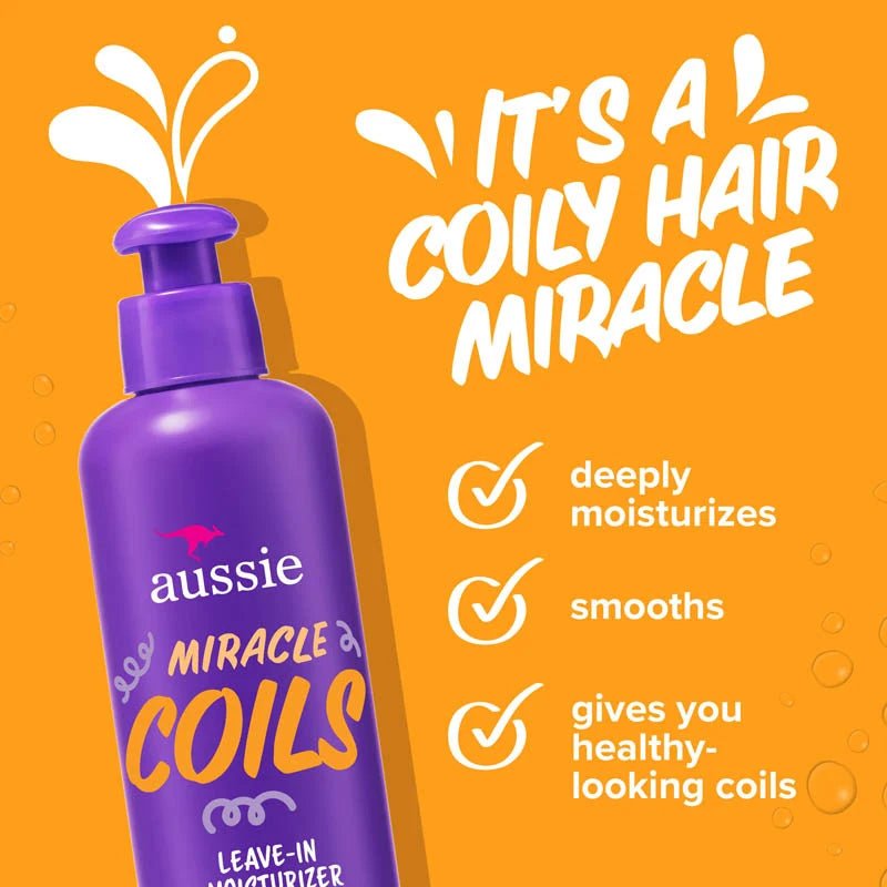 Aussie Miracle Coils Leave-In Moisturizer – 8.5oz - Beauty Exchange Beauty Supply