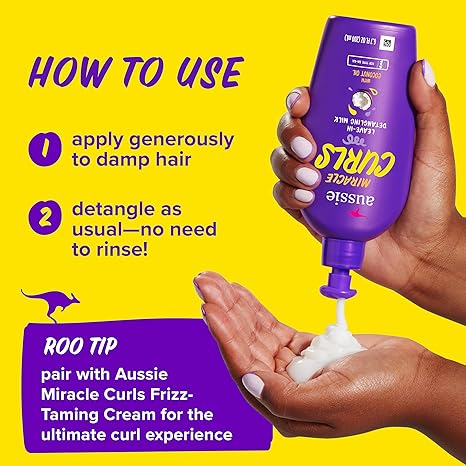 Aussie - Miracle Curls Detangling Milk Treatment 6.7oz - Beauty Exchange Beauty Supply