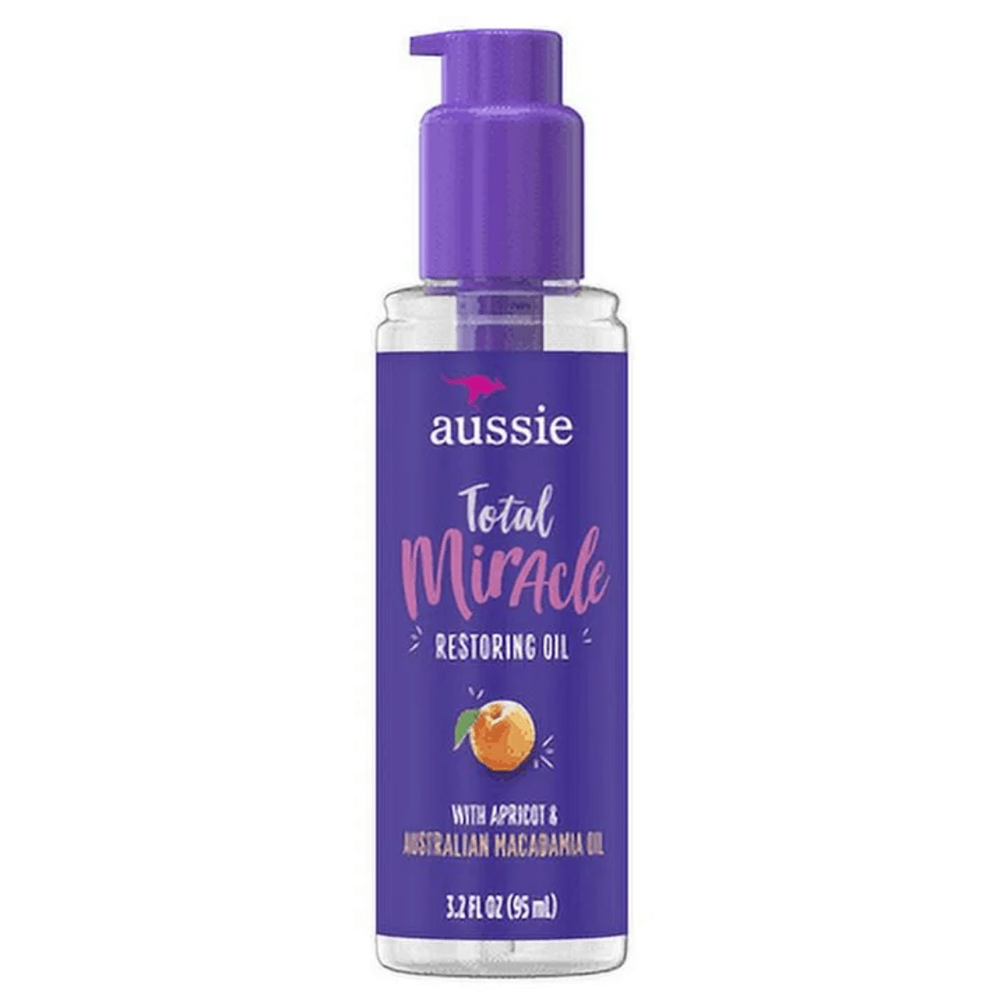 Aussie Total Miracle Restoring Oil – Apricot, 3.2oz - Beauty Exchange Beauty Supply