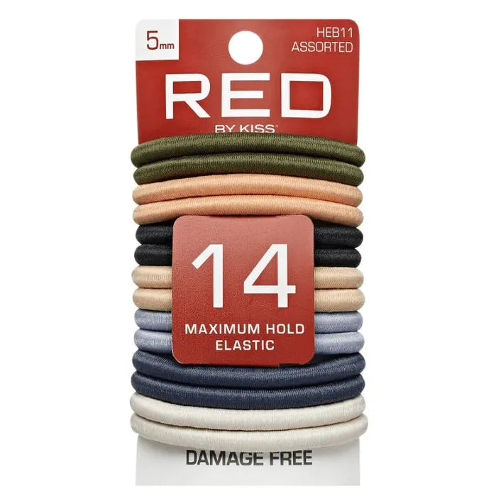 Red by Kiss Maximum Hold Elastic Hair Bands – 5mm