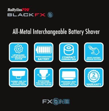 BaByliss PRO FXONE Double Foil Shaver – FXONE Series - Beauty Exchange Beauty Supply