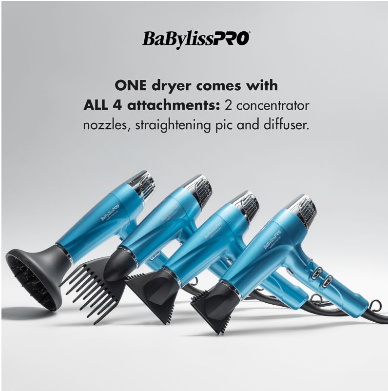 BaBylissPRO Nano Titanium Dual Ionic Dryer – 1875W - Beauty Exchange Beauty Supply