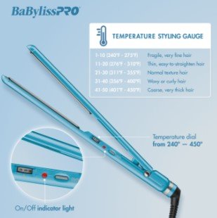 BaBylissPRO Nano Titanium Flat Iron & Paddle Brush combo - Beauty Exchange Beauty Supply