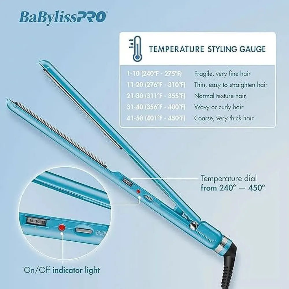 BaBylissPRO Nano Titanium Straightener – Sleek, Frizz - Free Styling 1.25" - Beauty Exchange Beauty Supply