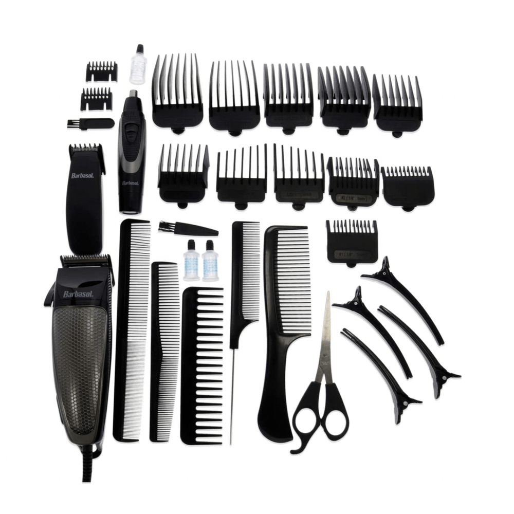 Barbasol 30‑Piece Deluxe Grooming Kit – Clipper + Trimmers - Beauty Exchange Beauty Supply