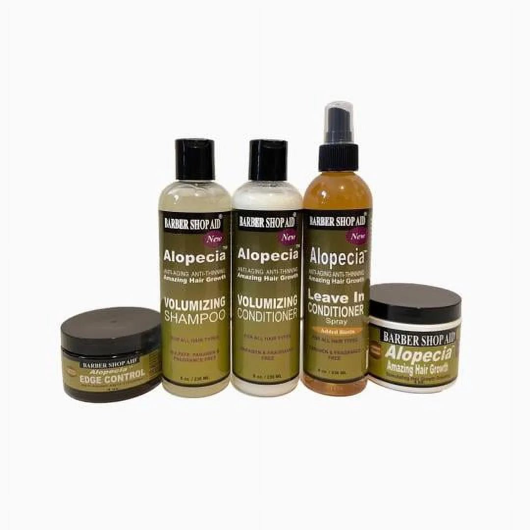 Barber Shop Aid Alopecia Hair Care System – Complete Hair Regrowth Kit - Beauty Exchange Beauty Supply