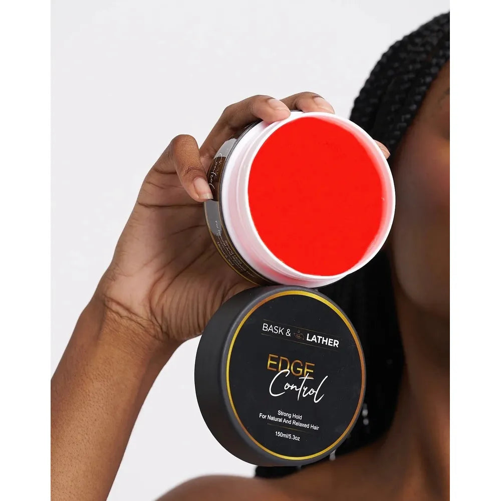 Bask & Lather Edge Control – Strong Hold 4oz - Beauty Exchange Beauty Supply