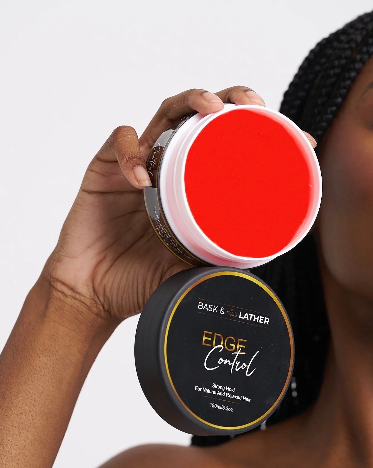 Bask & Lather Edge Control – Strong Hold 4oz - Beauty Exchange Beauty Supply