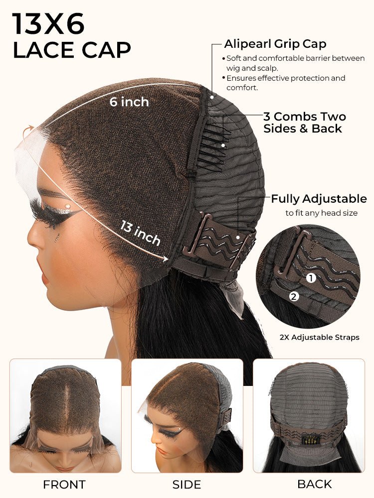 B&B Gold 13x6 100% Brazilian Human Hair Lace Front Wig - Beauty Exchange Beauty Supply