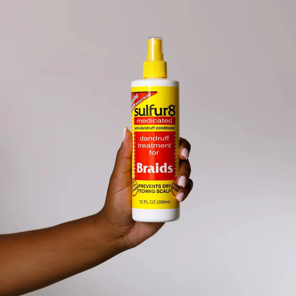 Sulfur8 Medicated Dandruff Treatment - Scalp & Braids 12 fl oz