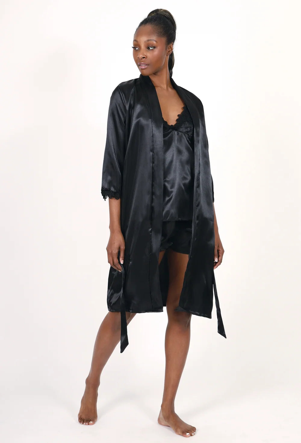 NUEE New York Satin Sleep & Loungewear – 5 Piece Set