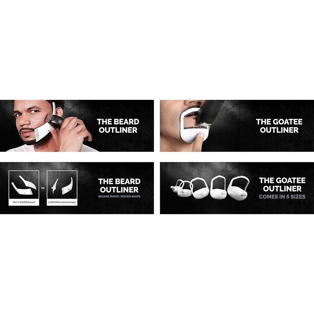 Beard Lineup Tool – Shaper & Outliner with 2 Style Kit - Beauty Exchange Beauty Supply
