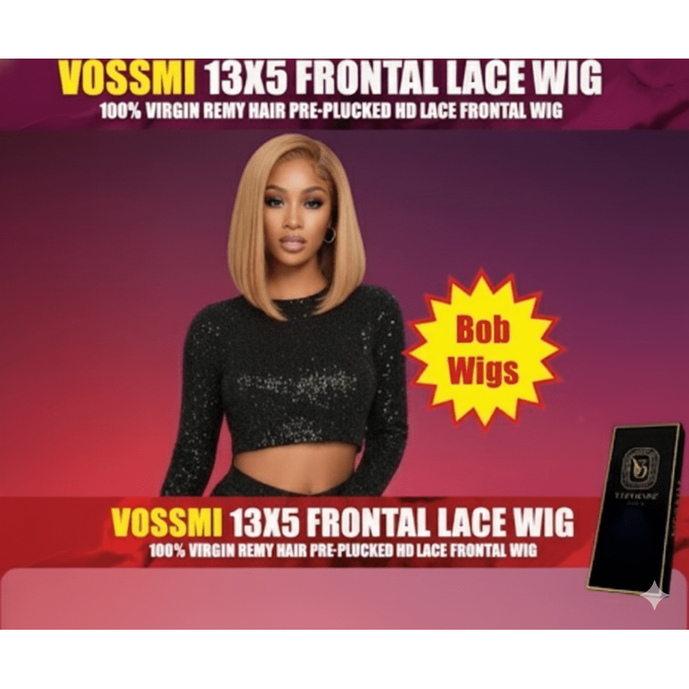 Beautiful Day Vossmi 13x5 Full Frontal HD Lace Bob Wig - Sexy Water - Beauty Exchange Beauty Supply