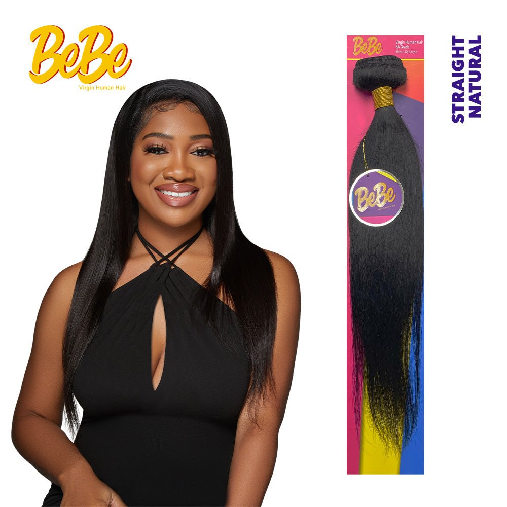 BeBe 100% Virgin Human Hair Single Bundle - Straight, 24"