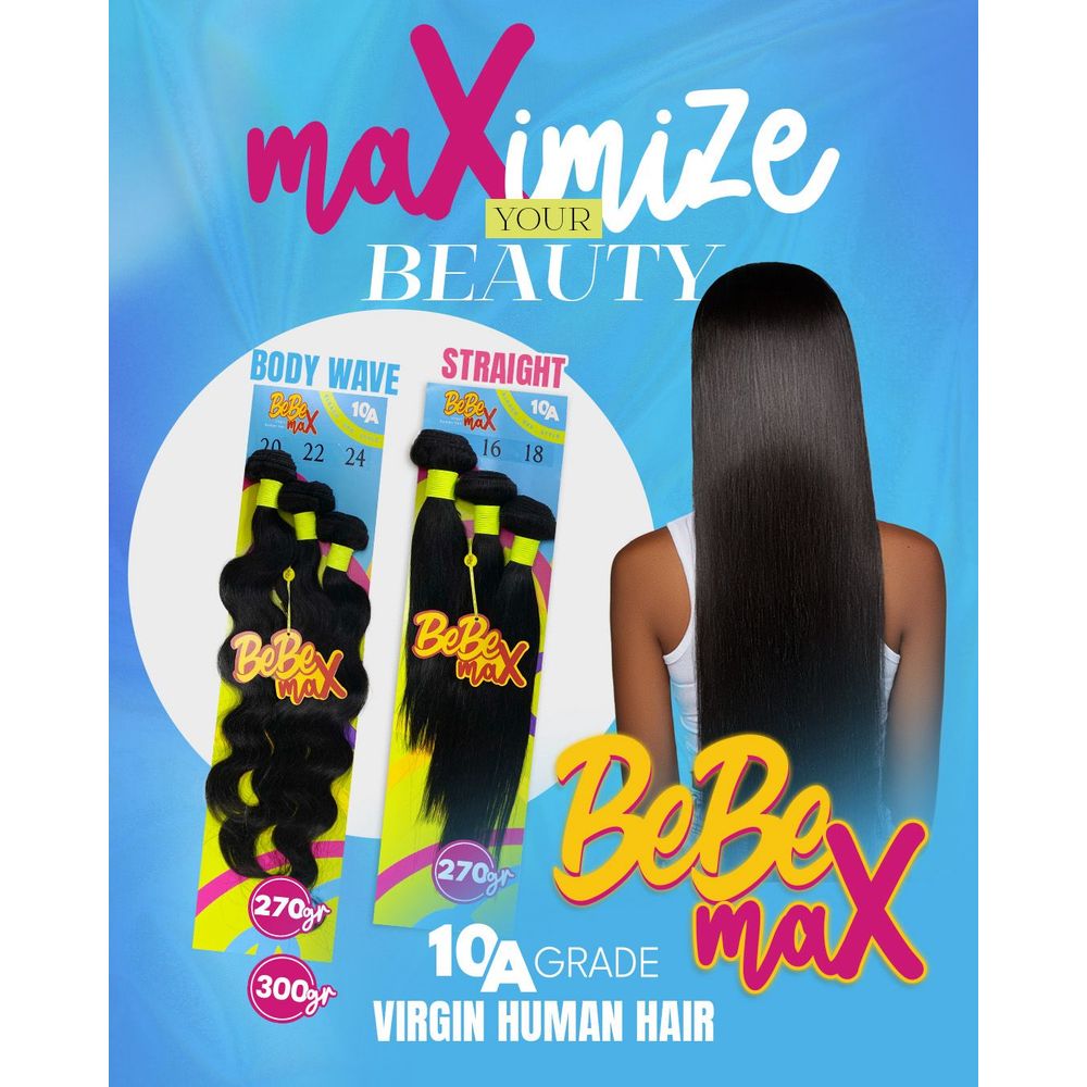 BeBe MAX 100% Virgin Human Hair Multipack 10A - Body Wave - Beauty Exchange Beauty Supply