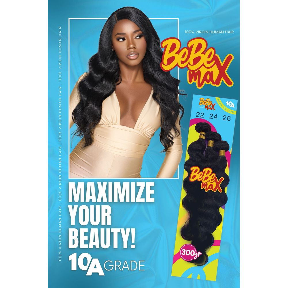 BeBe MAX 100% Virgin Human Hair Multipack 10A - Bohemian - Beauty Exchange Beauty Supply